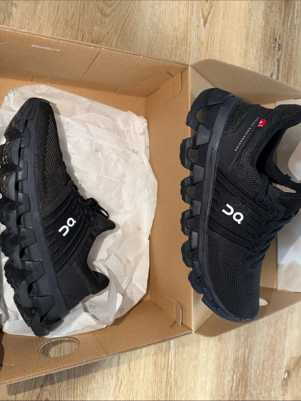 On Cloud All-Black Women's Athletic Shoes